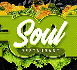 灵魂餐厅菜单PSD模板：Soul Food Restaurant Menu Flyer Template
